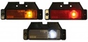 Side marker LED with base 12-24v orange