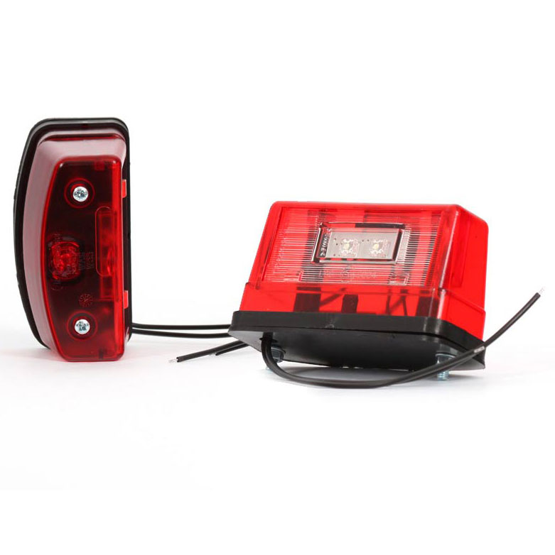 Number plate light 2 LED's + Red position light