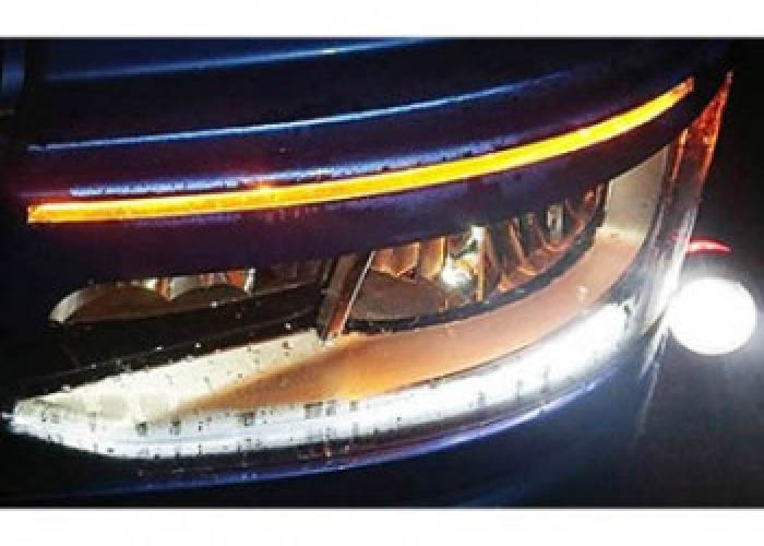 Headlight spoiler (L+R) Scania NextGen with daytime running light cutout