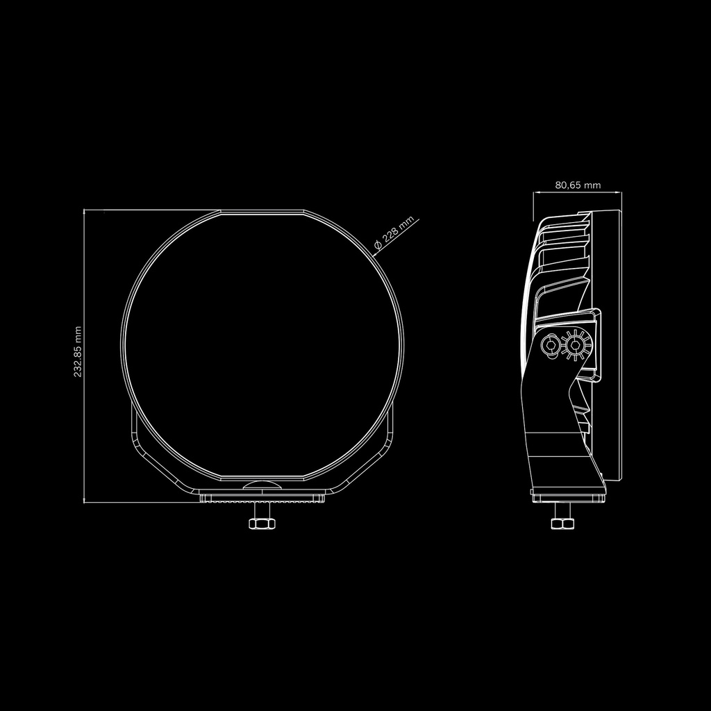 Siberia Skylord 9" FULL LED Spotlight