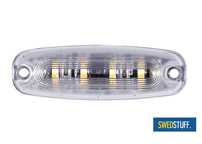 SWEDSTUFF LED FLITSER 4-LED ORANJE