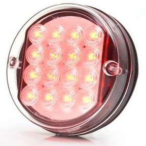 LED ACHTER-/STOPLICHT ROND 24V - Ø115MM