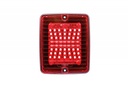 IZELED ACHTERLICHT MET ROOD LAMPGLAS