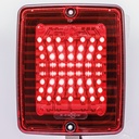 IZELED REM-/ACHTERLICHT MET ROOD LAMPGLAS