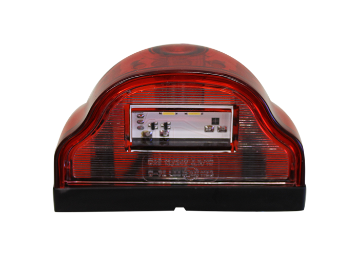 KENTEKENPLAATLICHT LED MET MARKEERLICHT ROOD 12/24V