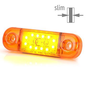 WAS AMBER LED ZIJMARKERING 12-LED 12/24V