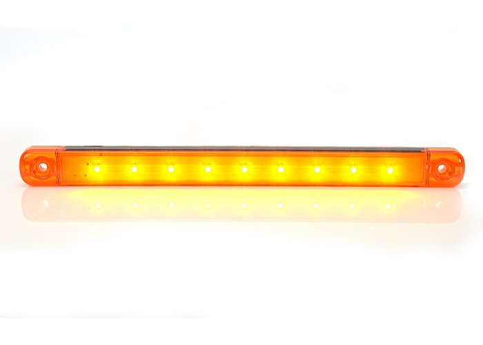 LED sidemarker ultrathin mounting 9 LEDs 9-36V orange