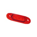 SLD markeerverlichting 3-LED 12/24V - Rood met rood glas