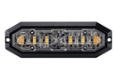 Flaslight 6 LED, 12-24V DC, 20W Amber LED, clear lens