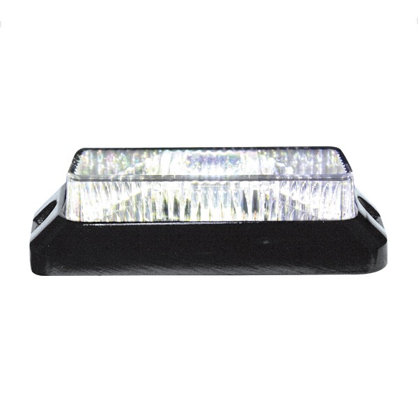 3-LED "HP FLASH" Strobe/Warning Light White 12-24V | 98x29x41mm 