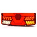 5-Chamber LED Tractor Taillight - Right - 12-24V