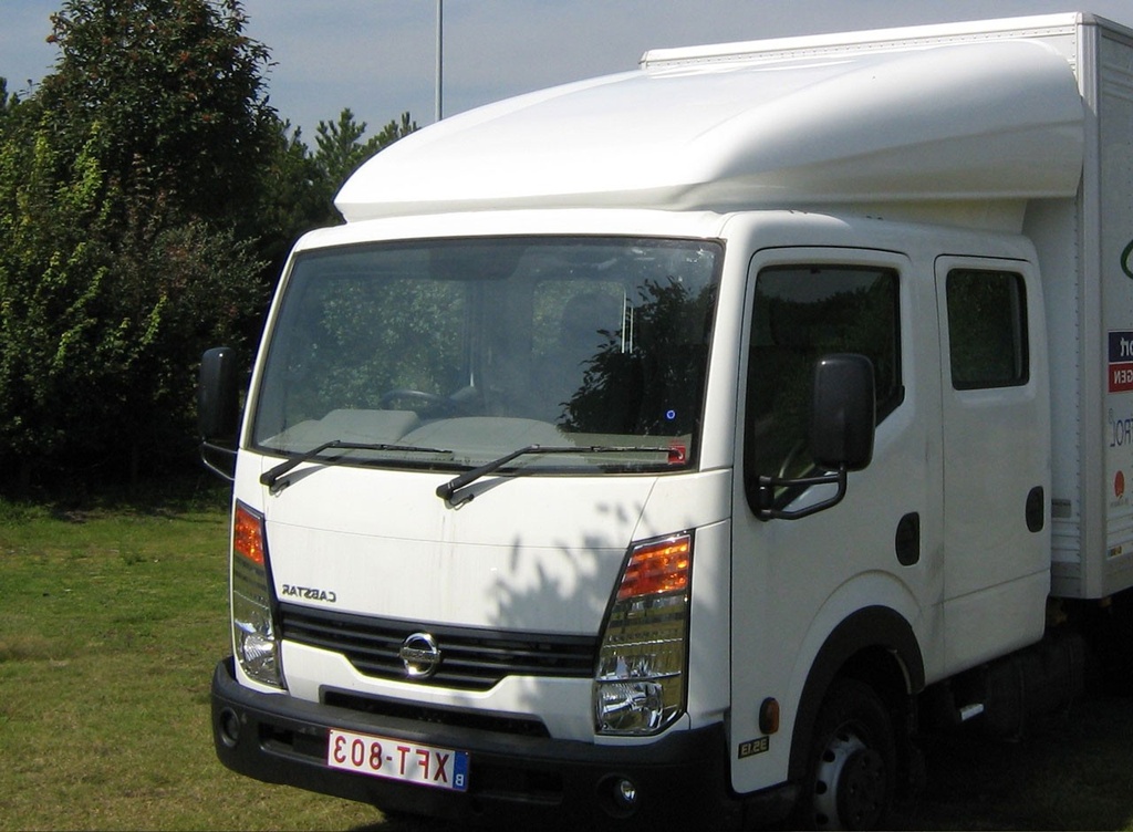 3D Spoiler Nissan Cabstar - 26.85NC Width 200cm | Height 77cm Double cab | Nissan White