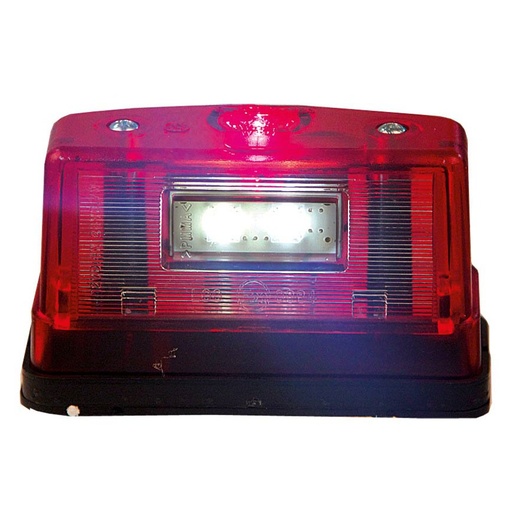 [5800031] Number plate light 2 LED's + Red position light