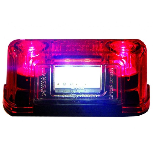 [5800032] KENTEKENPLAATLICHT 3-LED ROOD 12/24V