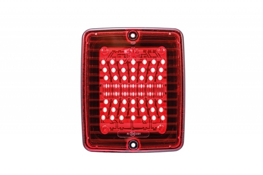 [5800109] IZELED ACHTERLICHT MET ROOD LAMPGLAS