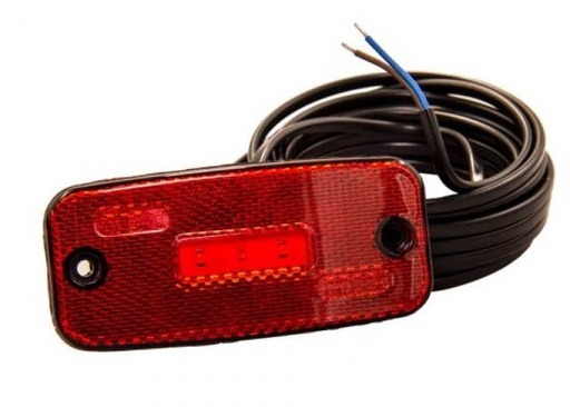 [5810131] LED MARKEERLICHT ROOD 12/24V