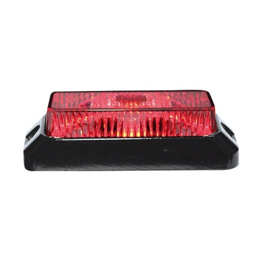 [5850155HP-R] 3-LED "HP FLASH" Strobe/Warning Light Red 12-24V | 98x29x41mm 